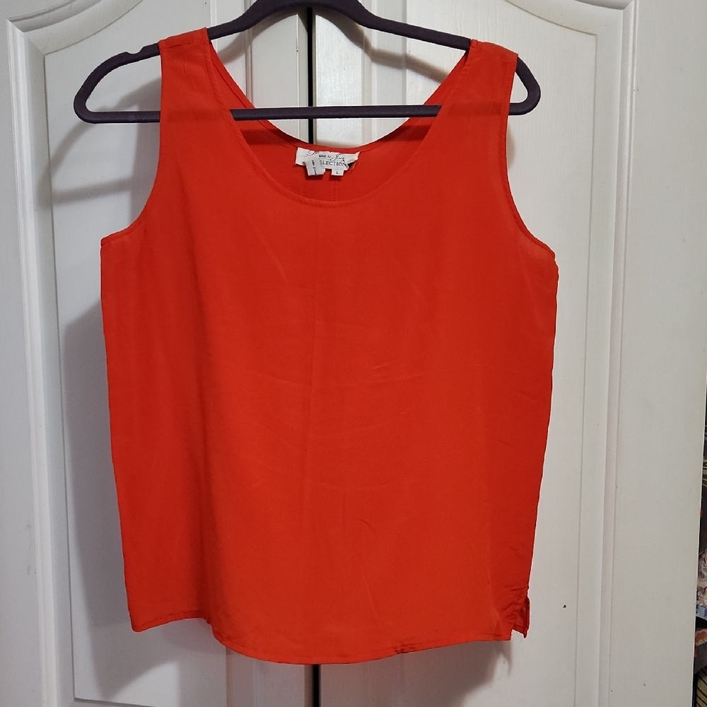 Laura & Jaymie Orange Sleeveless Tank Top